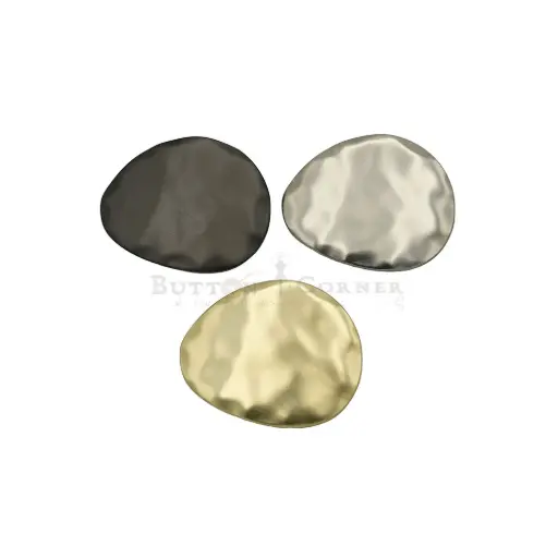 Unique Structure Egg Shape Oversized Metal Button
