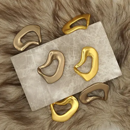 Irregular Hollow Metal Button