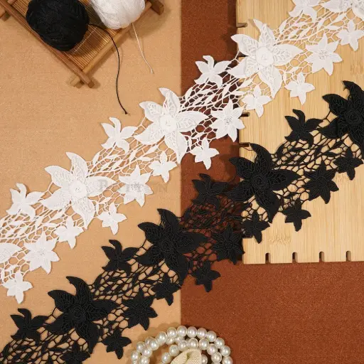 Flower Design Shuttle Lace