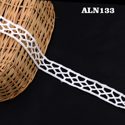 [ALN133 WHITE] Shuttle Joined Lace