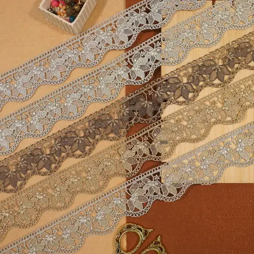 Metallic Yarn Zari Lace