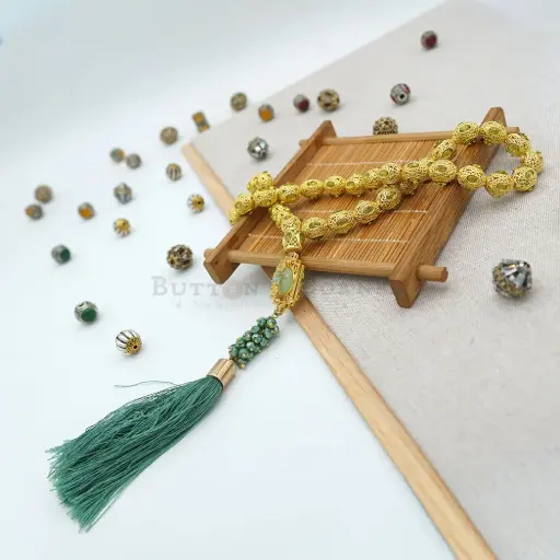[MT11] 33 Spacer Beads Traditional Design Islamic Tasbih