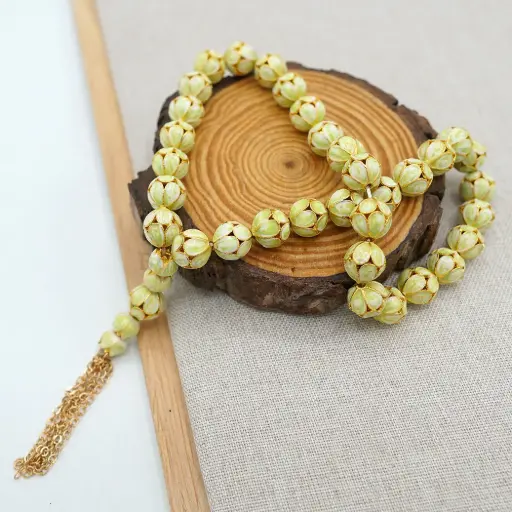[MT13] Enamel Spacer Beads Tasbih For Muslim Prayer 