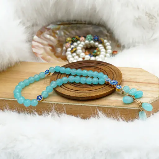 [MT18] 8mm Round Stone Mini Cute Prayer Tasbih