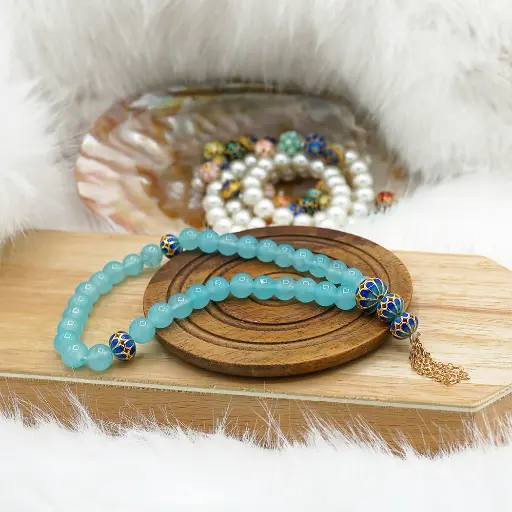 [MT21] 8mm Round Stone Mini Cute Prayer Tasbih