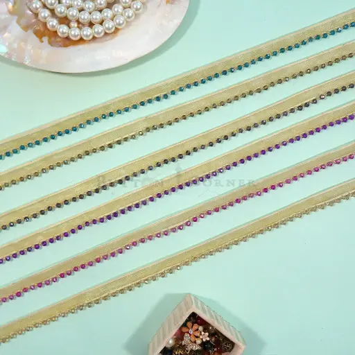 Fancy Glass Beads, Crystals, Hanging Lace