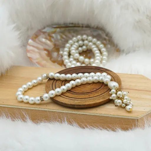 [MT30] 8mm Pearl Stone Simple Mini Cute Prayer Tasbih