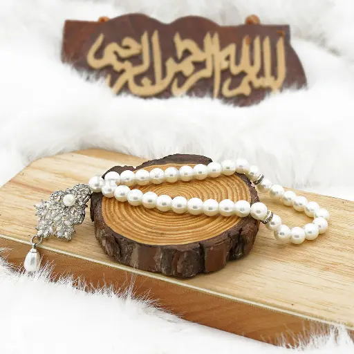 [MT31] 8mm Pearl Stone Mini Cute Prayer Tasbih