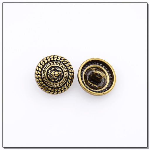 Tiger Logo Metal Suiting Button