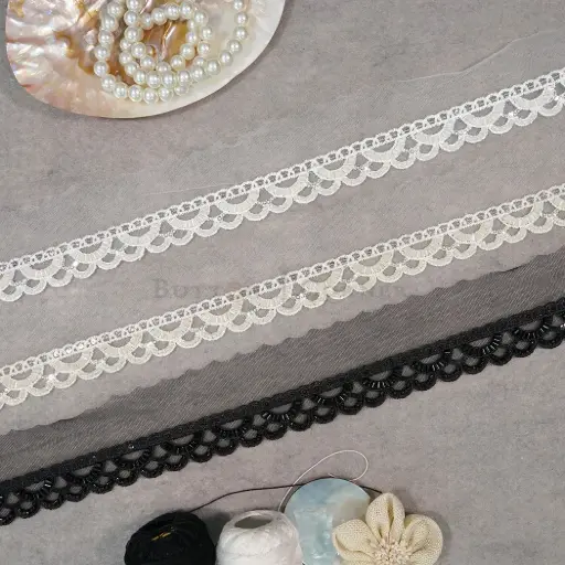 Embroidery Thread, Glass Beads, Fancy Lace