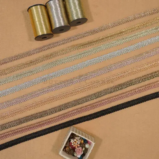 Metallic Yarn Crochet Lace