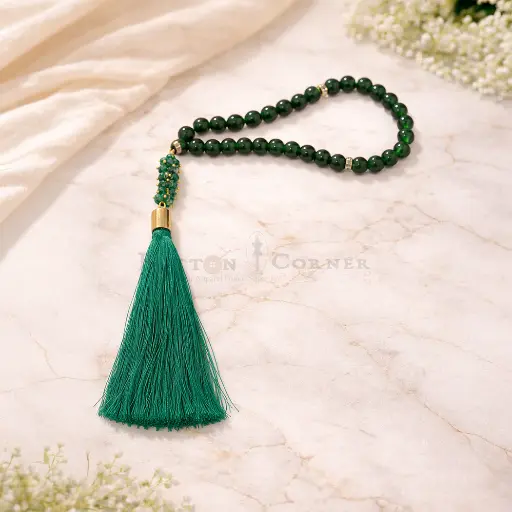 [MT53] 8mm Round Beads Prayer Tasbih With Tassel