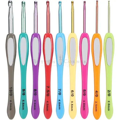 [MCHSA (2.0mm T0 6.0mm)] Multicoloured Crochet Hook Set