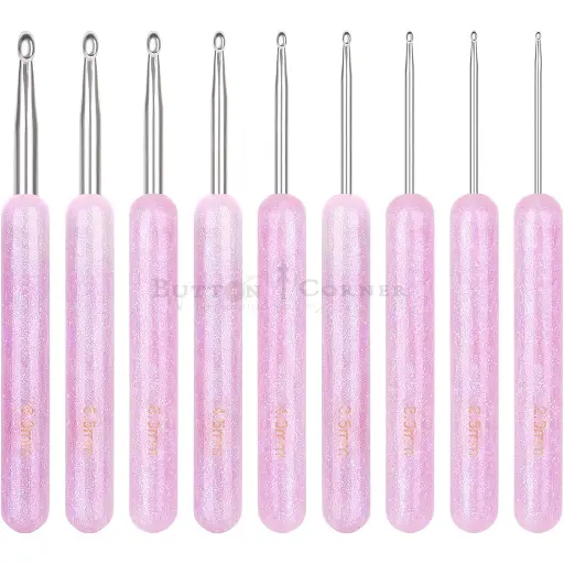 [CHSAR (2.0mm To 6.0mm)] Crochet Hook Set In Resin Handle