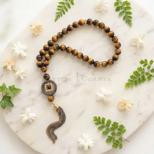 [MT85] 8mm Honeywood Beads Traditional Islamic Tasbih