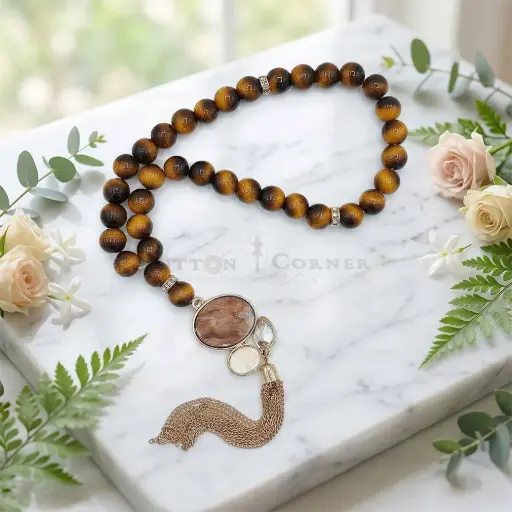 [MT86] 8mm Honeywood Beads Traditional Prayer Tasbih