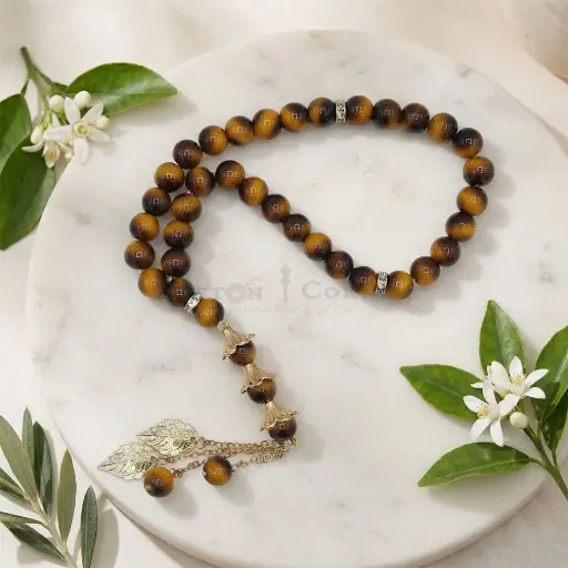 [MT87] 8mm Honeywood Beads Traditional Prayer Tasbih