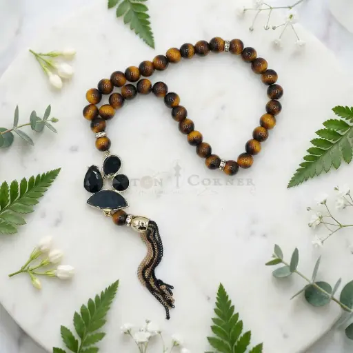 [MT88] 8mm Honeywood Beads Traditional Prayer Tasbih
