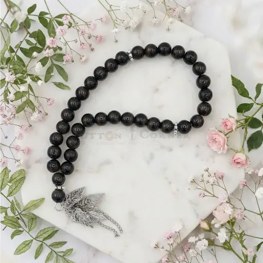 [MT90] 8mm Midnight Mocha Beads Islamic Prayer Tasbih