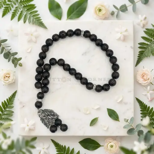 [MT91] 8mm Midnight Mocha Beads Islamic Prayer Tasbih