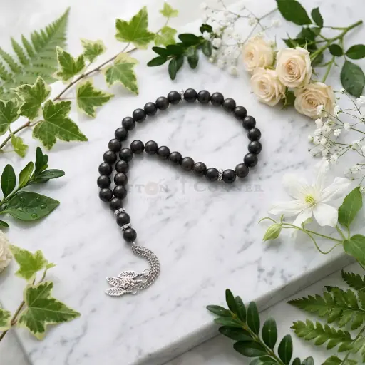 [MT92] 8mm Midnight Mocha Beads Islamic Prayer Tasbih