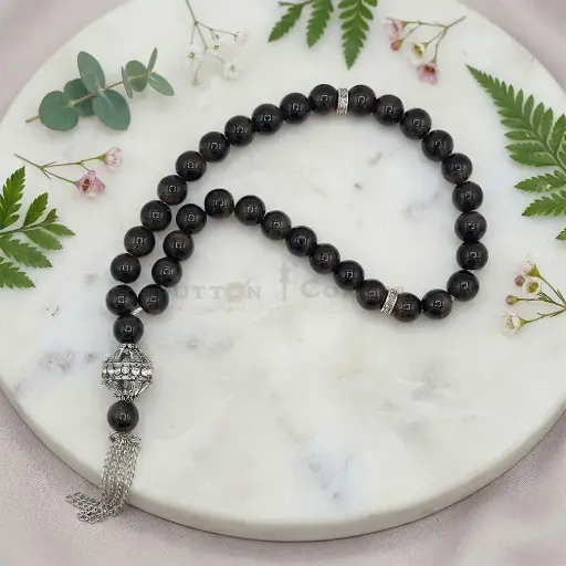 [MT93] 8mm Midnight Mocha Beads Islamic Prayer Tasbih