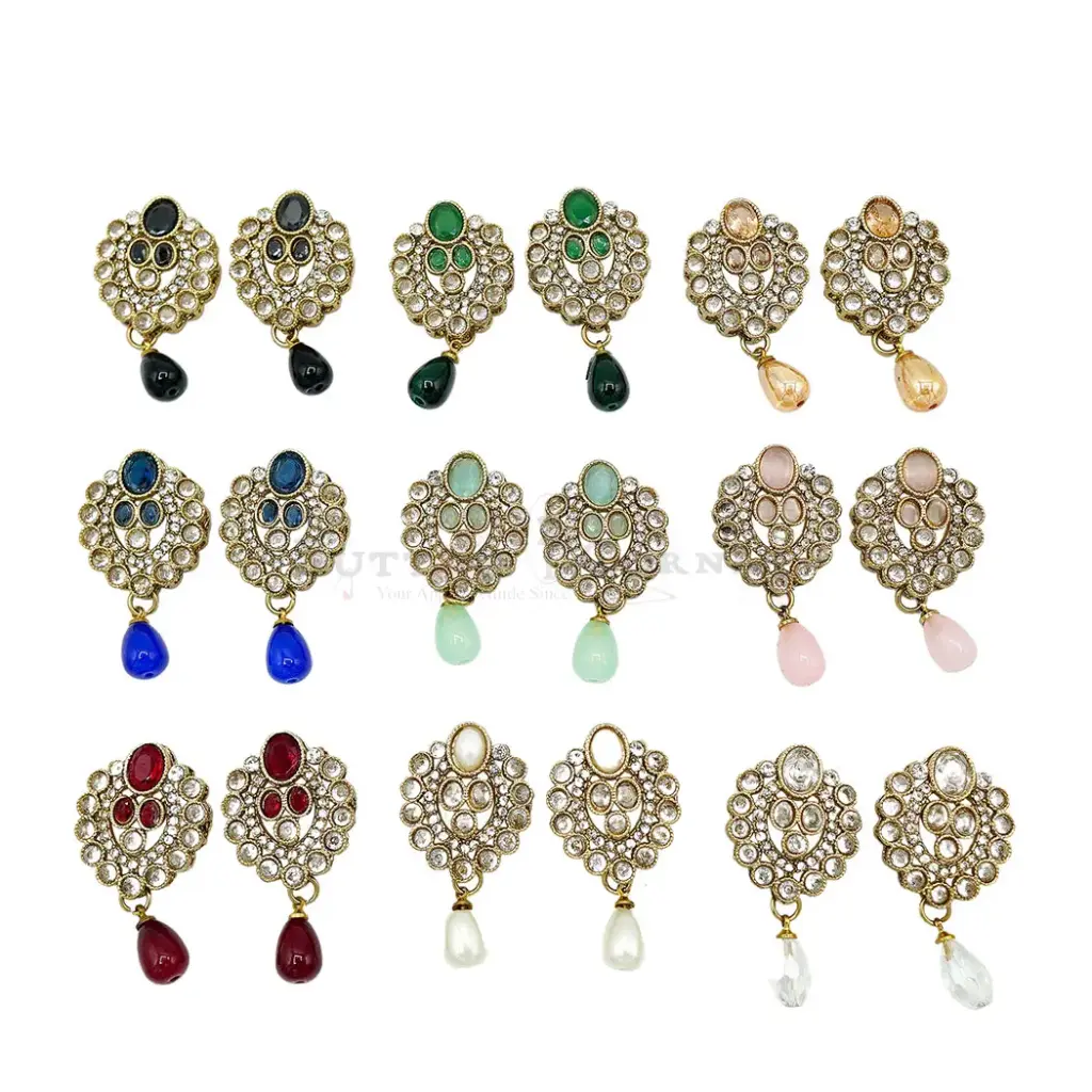 Fancy Kundan Button | Button Corner