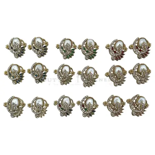 Fancy Kundan Button