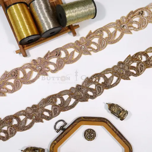 Fancy Kora & Dabka, Sequence Lace