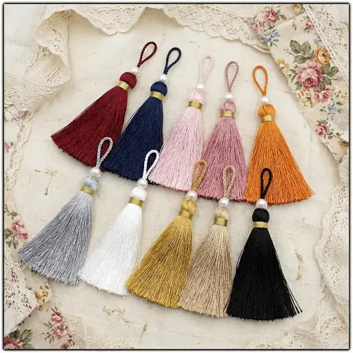 Soft Embroidery Thread Tassel for Garments & Crafts