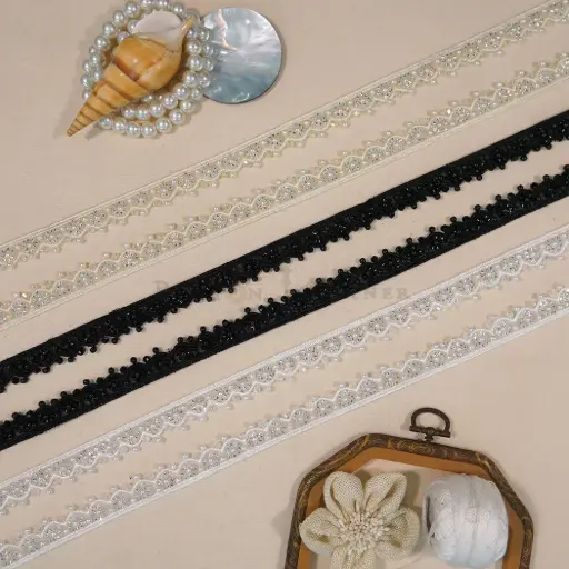 Embroidery Thread, Glass Beads, Pearl, Sequence Lace