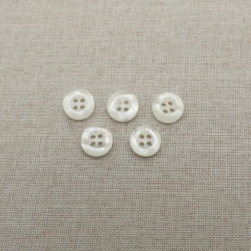 MOP Shape 4 Hole Polyester Shirt Button