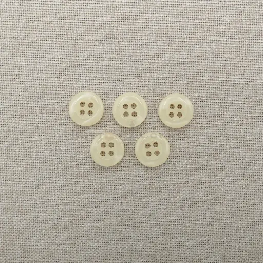 MOP Shape 4 Hole Polyester Shirt Button