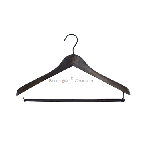[H012 DARK BROWN] Wooden Suiting Hanger