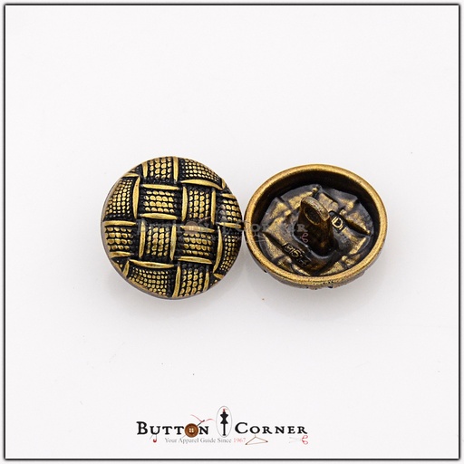 Check Shape Metal Suiting Button