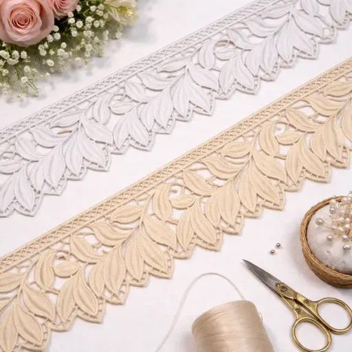 One Side border Shuttle Lace