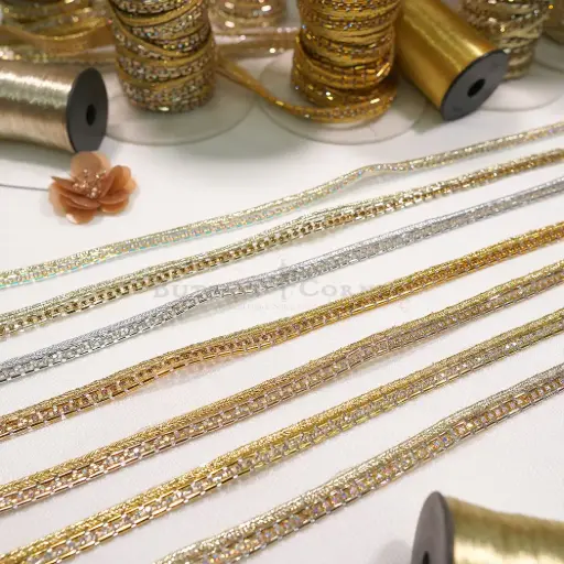 Aesthetic Style Crystals, Stone, Strap, Stick On, Lace