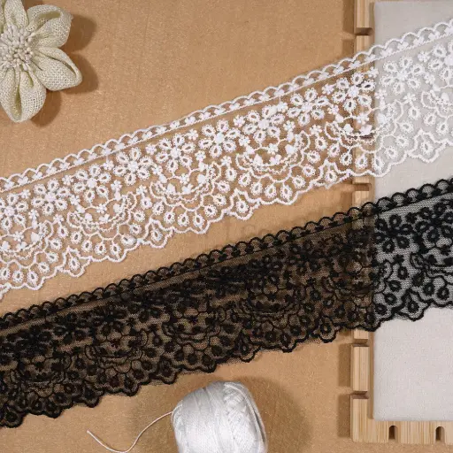 One Side Border Net Lace