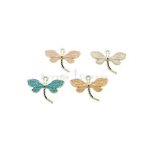 Gold Plated Filigree Dragonfly Pendant