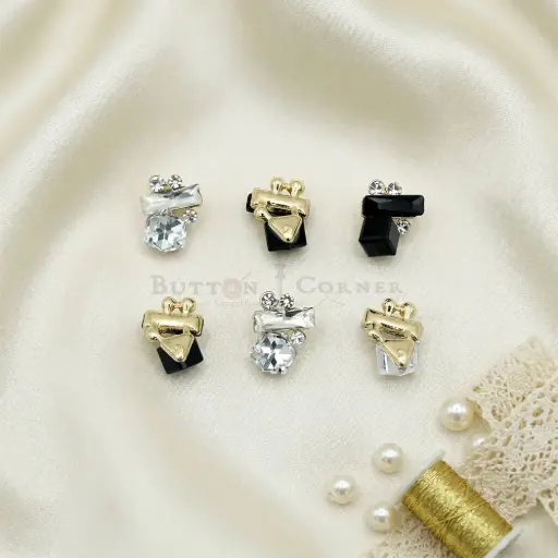 Minimal Style Elegant Crystal Fancy Button