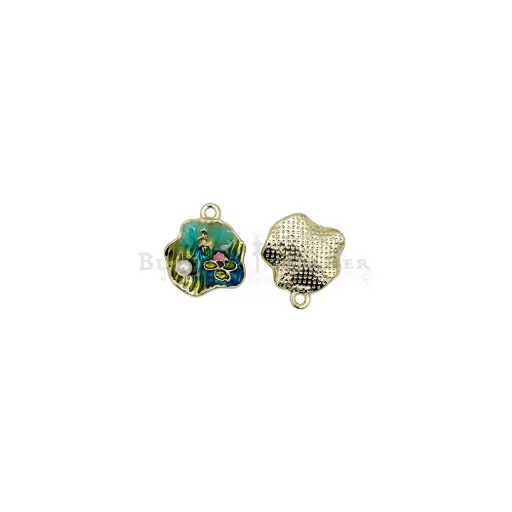 [G812] Art Inspired Pearl Flower Pendant