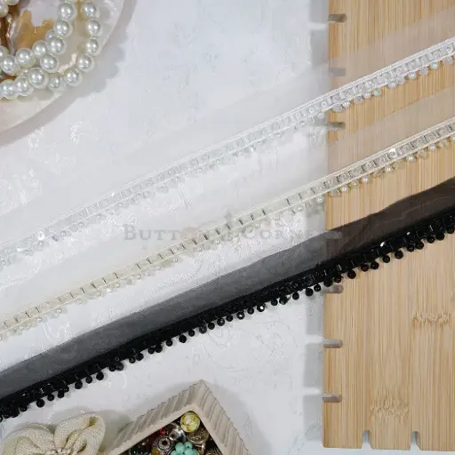 Embroidery Thread, Glass Beads, Pearl, Organza, Edge Lace