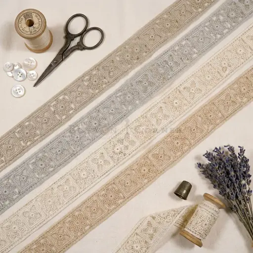 Double Side Border Shuttle Lace
