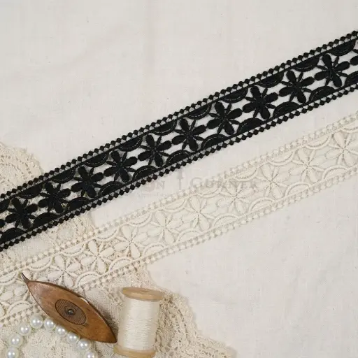 Double Side Border Shuttle Lace