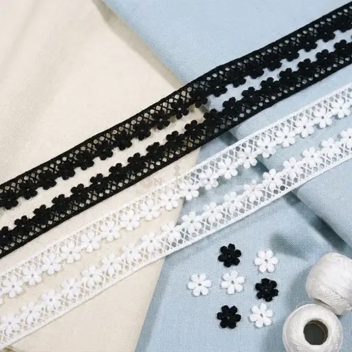One Side Border Shuttle Lace