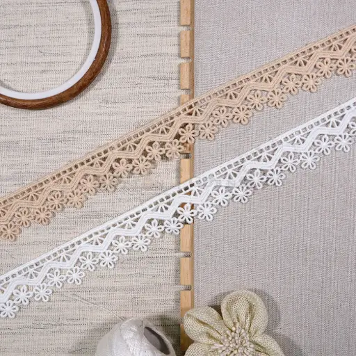 One Side Border Shuttle Lace