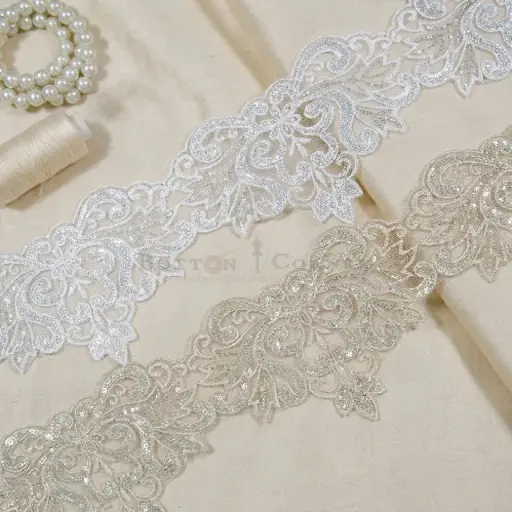 Floral Design Sequence Net Lace