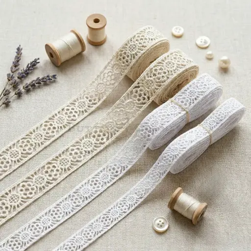 Double-Side Border Shuttle Lace