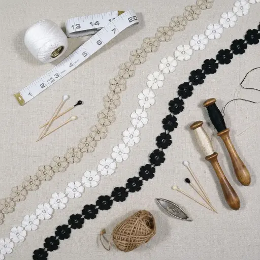 Floral Design Shuttle Lace