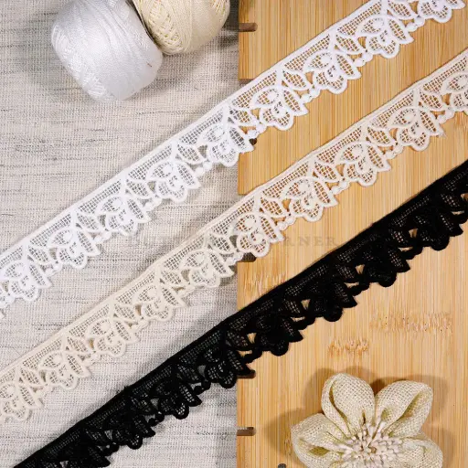 Blossom Edge Side Border Shuttle Lace